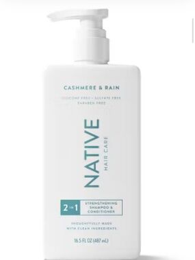 2~ Native Cashmere & Rain Strengthening Shampoo & conditioner 16.5 fl oz each